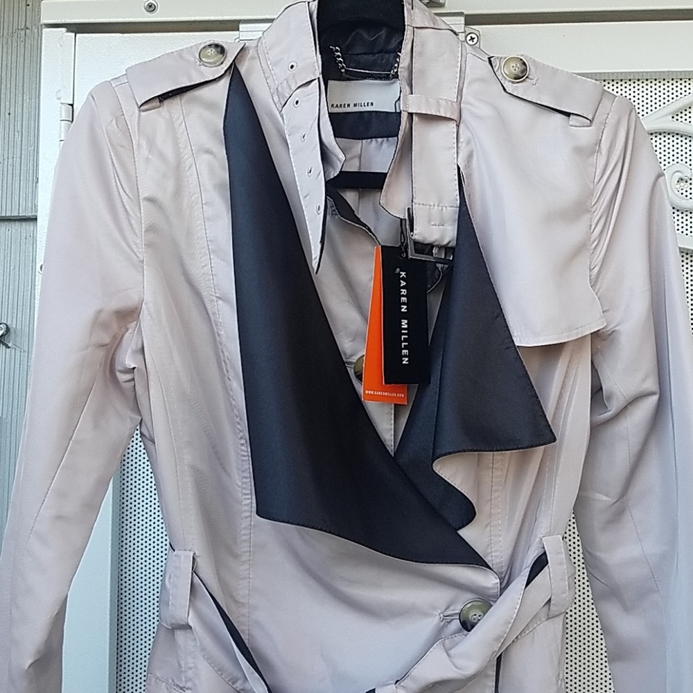 Karen Millen trench coat size 8, new with tags